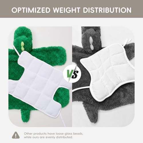 L'AGRATY Weighted Lap Pad for Kids 7 lbs, Sensory Needs Weighted Dinosaur Stuffed Animals Lap Blanket Soft Plush Hugging Sensory for Kids Teen Adults Removable Washable Cover - Image 4