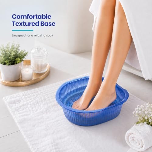ForPro Professional Collection Universal Pedi Bath Liners, 50% THICKER, Fit Footsie Bath, Disposable Pedicure Tub Liners for Foot Spa Basins, Blue, 100-Count - Image 5