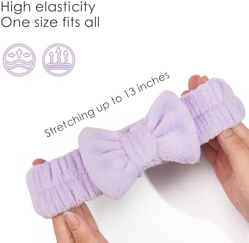 Ayesha Spa Headband and Wristband Set for Washing Face Skincare Makeup - Image 5