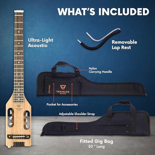 Traveler Guitar Ultra-Light Acoustic Acoustic-Electric Guitar, Mahogany - Image 5