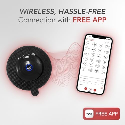 VPOD Single Wireless TENS Unit - EMS Muscle Stimulator for Pain Relief Therapy, 24 Modes - TENS Massager Electric Stimulation Machine for Nerve and Back Pain - Image 4