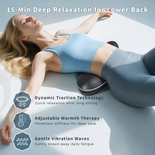 Zenopax Electric Lower Back Massager for Pain Relief with Dynamic Airbag Traction, 3-Level Heat, Vibration - Quick Relaxation, Easy to Use, Home/Office Use - Image 3