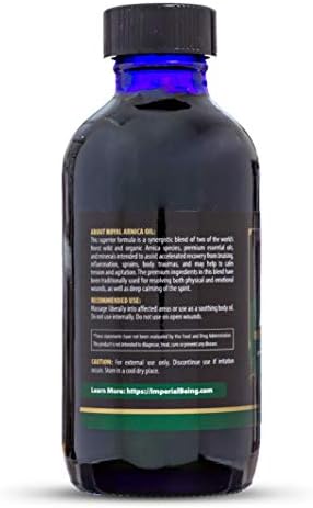 Royal Arnica Oil – Organic Herbal Blend for Muscle Recovery, Bruise Support, Joint Flexibility, Skin Vitality – Longer Lasting Than Arnica Cream or Gel – Infused with Essential Oils (4oz) - Image 5