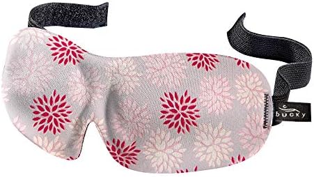 Bucky 40 Blinks No Pressure Eye Mask for Travel & Sleep, Ruby Pop, One Size by Bucky