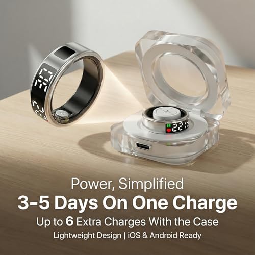 Smart Ring Fitness Tracker No Subscription (Silver, 11#) - Image 4