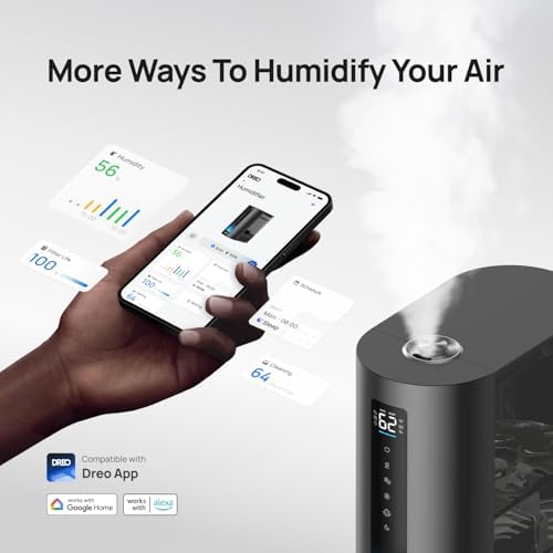 DREO 6L Smart Humidifiers for Bedroom, Warm & Cool Mist for Large Room - Image 3
