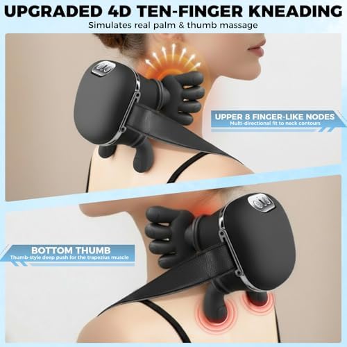 Shoulder & Neck Massager with Heat, 4D Bionic Kneading Deep Tissue Massage - Image 3