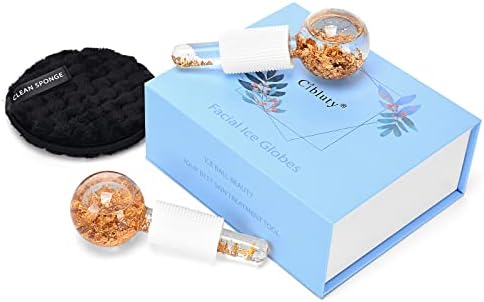 Ice Cryo Sticks Facial Globe with Golded Essence- 2PC Cooling Globes for Cold or Hot Skin Massagers, Face Globe for Skin Care Routine - Image 4