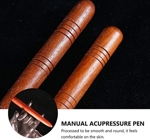 4Pcs Manual Acupressure Pen Wooden Thai Massage Stick Rod Deep Tissue Massage Tool Trigger Point Relief Pain Therapy Tools Full Body Relaxing Gifts Acupressure Pen,Acupressure Tools - Image 4