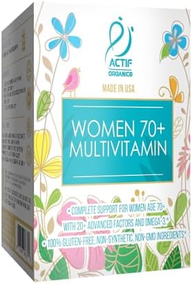 ACTIF Organic Multivitamin for Women Age 70+ with 20+ Advanced Factors and Omega-3, Non-GMO, Made in USA, 90 Count - Image 5