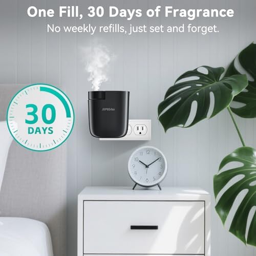 Waterless Diffuser, Plug in Diffuser for Essential Oils,Waterless Essential Oil Diffuser in Wall, Smart Bluetooth App Control, Up to 500 Sq.ft Coverage, Black - Image 2