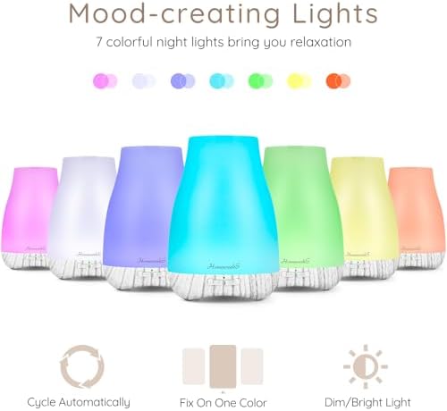 Homeweeks Essential Oil Diffuser for Room 100 ML 1 Pack - Image 4