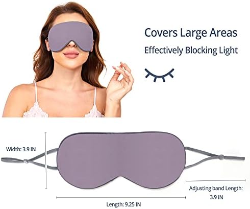 Sleeping Mask 2 Pack, Warm, Cool Double-Sided Use of Sleep Mask, Super Soft Blindfold with Adjustable Strap, Block Out Light, Comfort Sleep Eye Mask for Travel Meditation Nap - Image 3