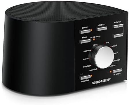 Adaptive Sound Technologies Sound + Sleep White Noise Machine, Black by AdaptiveSoundTechnologies