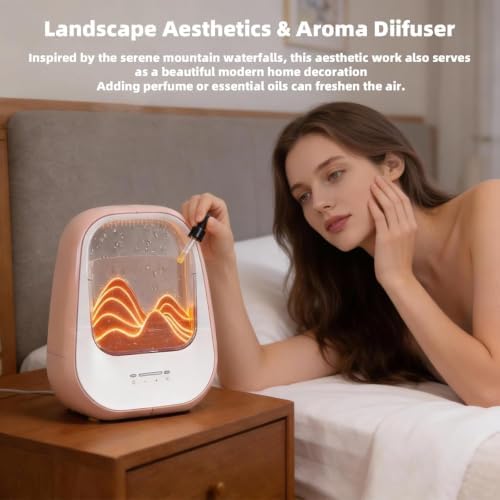8-in-1 White Noise Sound Machine with Rain Drop Real Sound, Amber - Image 5