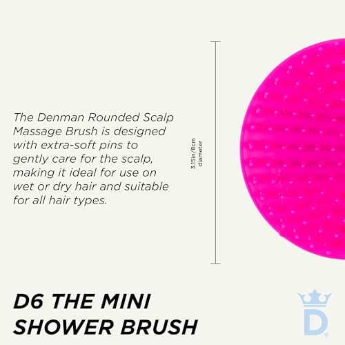 Denman Detangle Hair Brush for Curly Hair & Scalp Massager D6 - Hair Straightening Brush - Image 2