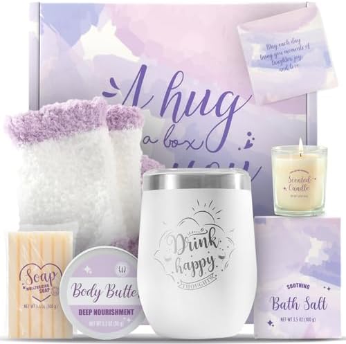 BODY & EARTH Self Care Gifts for Women, Birthday Gifts 6pcs Gift Basket, Spa Bath Sets for Women, Mothers Gifts for Mom by BODYEARTH