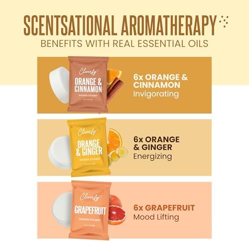 Cleverfy Citrus Shower Steamers Aromatherapy Gifts for Women, 18 Tablets - Image 5