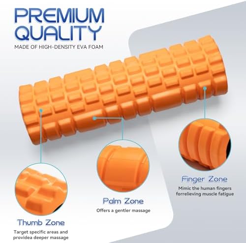 Krightlink 2-in-1 18" Foam Roller Set for Deep Muscle Massage - Image 3