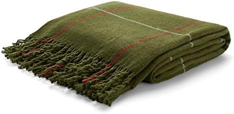Arus Acrylic Highlands Collection Queen Size Throw Blanket Olive, 60x80 by Arus