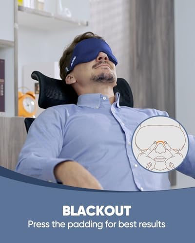 MZOO Luxury Sleep Mask for Women Men Patented Light Blocking Design - Image 4