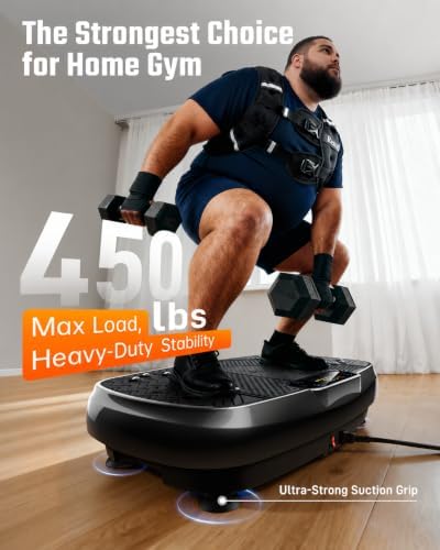 Renoj 3D Vibration Plate Exercise Machine, 200W Motor, 455lbs Capacity - Image 2