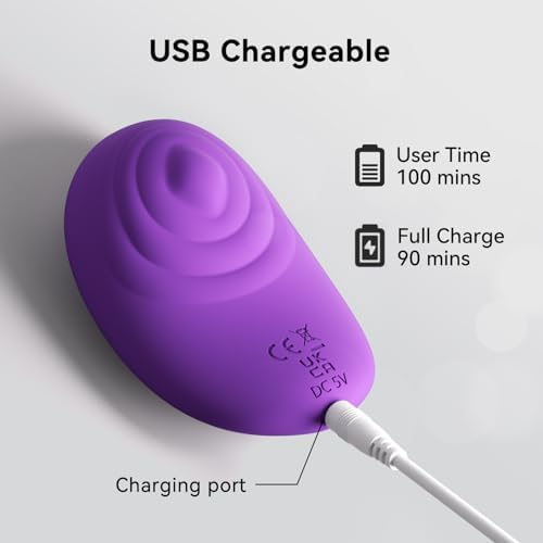 Mini Handheld Electric Massage Ball, Multifunctional Waterproof Rechargeable Body Relaxation Massage Tool (Violet) - Image 2