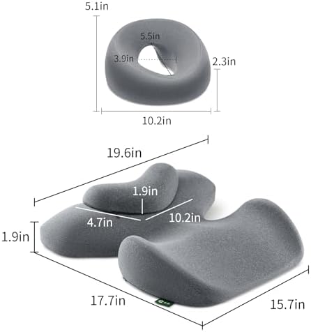 Prone Massage Pillow, a Chest and face Support Sleep Pillow, is Suitable for Massage, SPA and Sleep. It Comes with a Removable and Washable Cover, a Non-Slip Bottom (Grey) - Image 2
