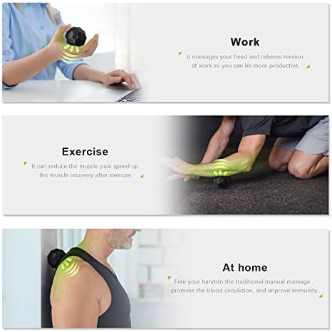 Electric Vibrating Massage Ball, 2-Speed Fitness Yoga Pilates Physical Therapy Massage Roller to Fight Sore Muscles,Washable Negative Ion Vibration Massages ball for Muscle Recovery,Myofascial Release - Image 2