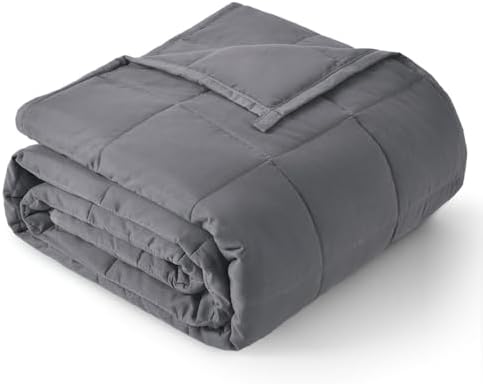 Topblan Cooling Weighted Blanket for Adults, 15 lbs 60 x 80 Queen Size Bed by Topblan