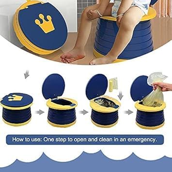 Portable Potty for Toddler,Travel Potty Seat for Toddler,Travel Toilet Kids - Image 4