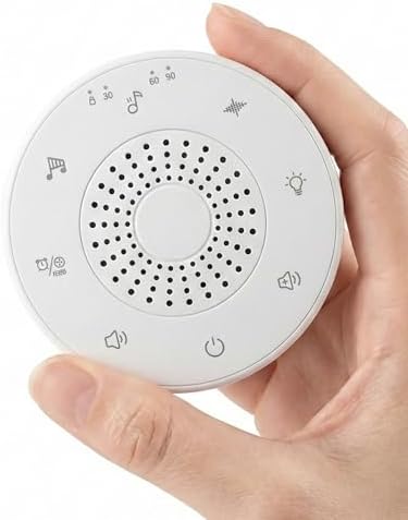 White Noise Sound Machine for Sleep, Portable White Noise Sound Machine with 30 Soothing Sounds, 3 Timers, Night Light, Memory Function for Baby Registry, Adults, Kids, Travel, Home, Office by Unknown