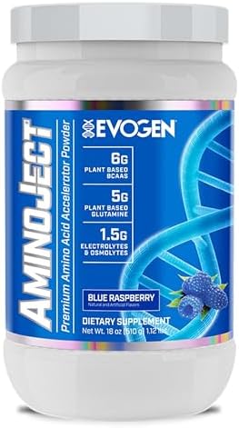 Evogen AminoJect Recovery Formula | Blue Raspberry | 30 Servings by Evogen