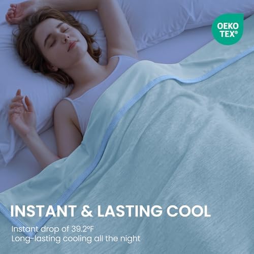 Topcee Cooling Blanket Throw 50"x70" for Hot Sleepers Summer Blanket - Image 2