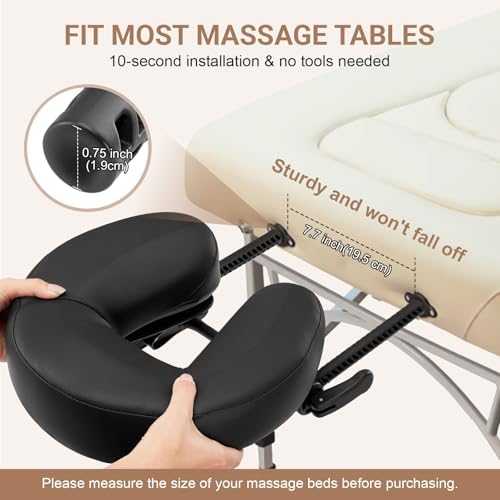 Universal Adjustable Massage Table Face Cradle & Headrest - Image 5