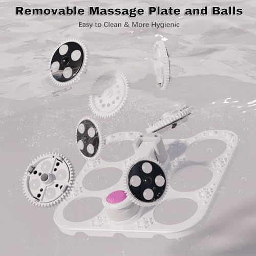 Foot Spa Electric Rotary Massage, with Touchscreen Pro Color Display, Collapsible Foot Bath with Heat, Bubble,Remote Control, Temp Control, and 24 Motorized Shiatsu Massage Balls (Black) - Image 4