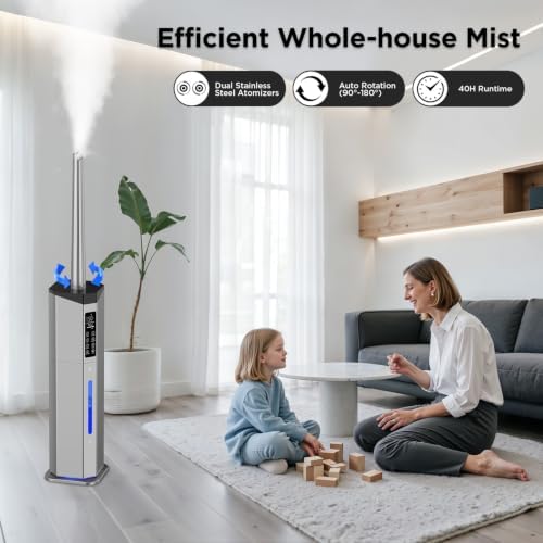 Home Humidifier for Large Room, 2.38Gal Cool Mist Top Fill,2000ft² - Image 5