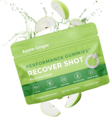 SGC Recover Post-Workout Gummies, Apple Ginger, 12-Pack by SeattleGummyCompany
