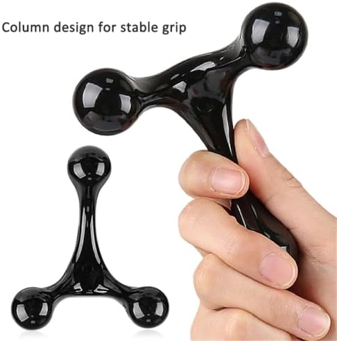 3 Point Hand Held Massage Tool, 2 Pcs Manual Trigger Point Massage Tools Deep Muscle Tissue Manual Massager, Handheld Palm Pressure Point Body Massager for Neck Shoulder Back Leg Muscle Pain Relief - Image 3