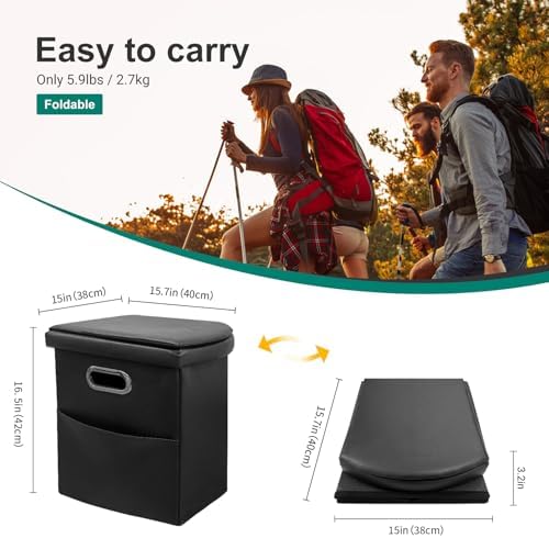 Ann Katy Upgrade XXL Portable Toilet for Adults, Extra Large Floding Toilet - Image 3