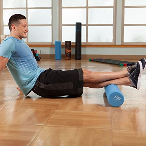 JFIT High Density Smooth EVA Foam Roller - Made in Taiwan - Multiple Size Options Available - Exercise, Massage, Muscle Recovery, Round Foam Roller - Image 2