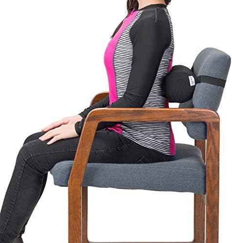 Lumbar Roll for Back Support - 100% Memory Foam - Optimized Firmness - 11 Inches Long with 4.5 Inches Diameter - Breathable Mesh Pillow Cover - for Comfortable Alignment and Support - Image 2