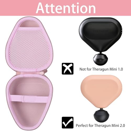 Aenllosi Hard Case for Theragun Mini 3.0/Mini Plus/2.0 Handheld, Rose - Image 2