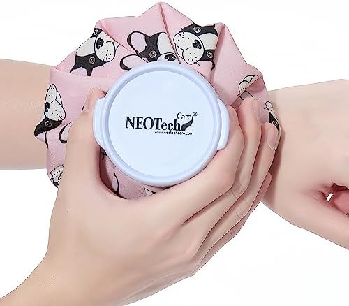 Neotech Care Ice Bag with Screw Top Lid (Pink Bulldog Design, 5 inch) by NEOtechCare