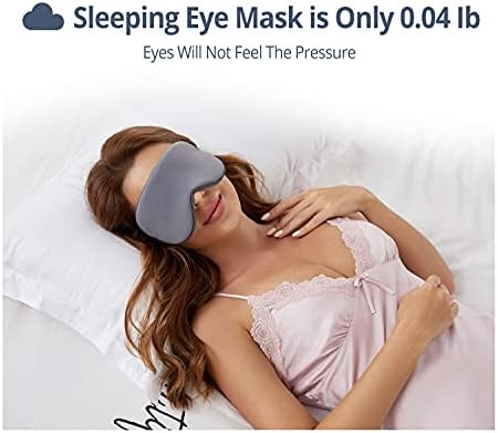 Sleeping Mask 2 Pack, Warm, Cool Double-Sided Use of Sleep Mask, Super Soft Blindfold with Adjustable Strap, Block Out Light, Comfort Sleep Eye Mask for Travel Meditation Nap - Image 5