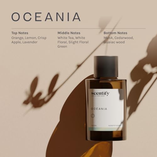 Scentify Oceania Aroma Oil Refill Scent for Oil Diffusers - Orange, Apple, White Tea, Lavender Scents - Luxurious Relaxing Aromatherapy Diffuser Fragrance 100ml, 3.38 oz - Image 3