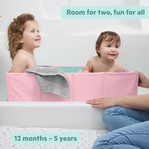 Disney Baby Minnie Mouse Tuckaway Toddler Folding Tub, Converts Shower to Bathtub, Folds to Store, Easy to Clean, Portable Baby Bathtub for Travel, 12M-5Y - Image 6