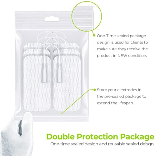 AUVON Large 2"x4" TENS Unit Electrode Pads 24 Pcs, Latex-Free - Image 6