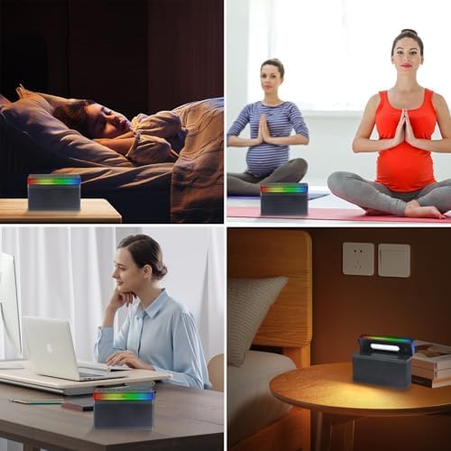 White Noise Sound Machine, Portable Sound Machine with 70 Soothing Sounds,Baby Night Light with Memory Function for Heavy Sleepers Kids Adult Home Office - Image 6