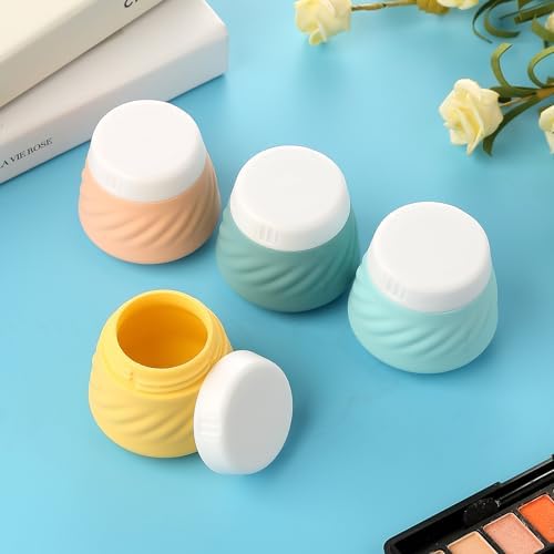 Gemice Travel Containers for Toiletries, Silicone Cream Jars TSA Approved Travel Size Containers with Toiletry Bag, Wide Mouth Leak-proof Travel Accessories with Lid for Cosmetic Cream (4 Pack) - Image 5